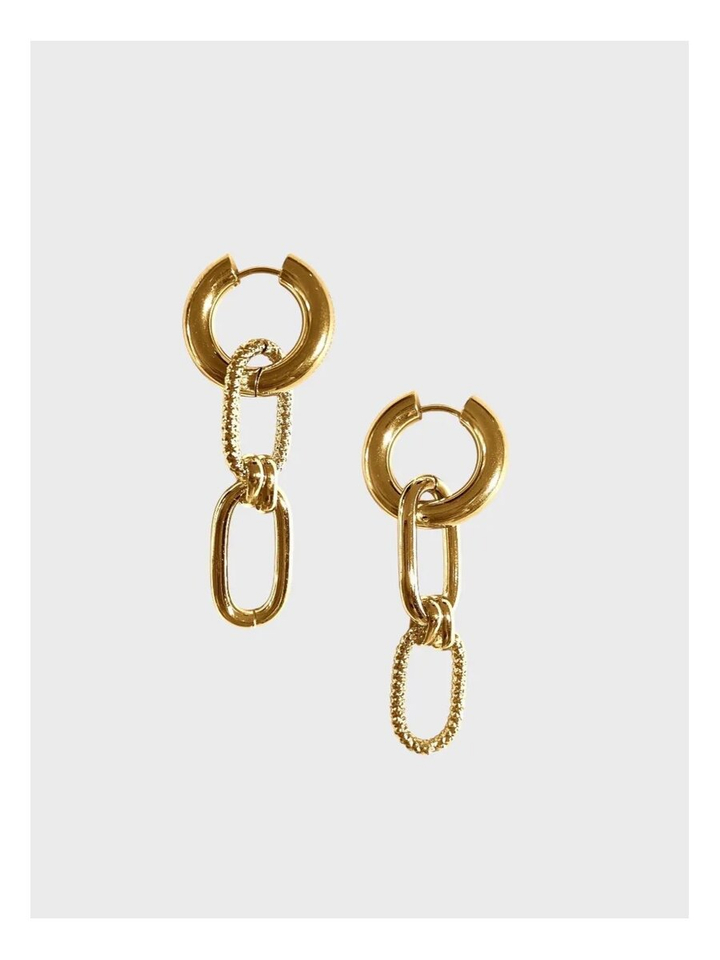 Gouden oorbellen Milano Cookie Shark 