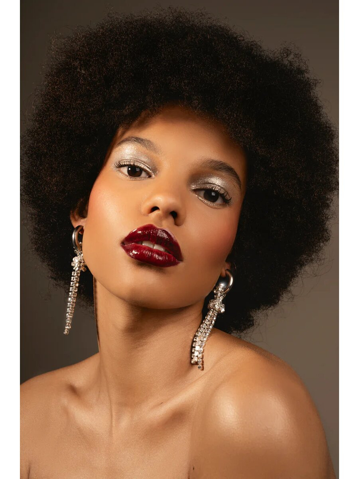 Zilver mat oorbellen Chunky Knot Cookie Shark 