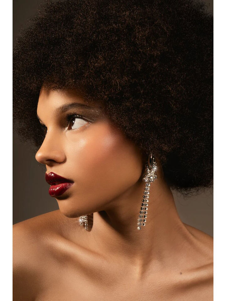 Zilver mat oorbellen Chunky Knot Cookie Shark 