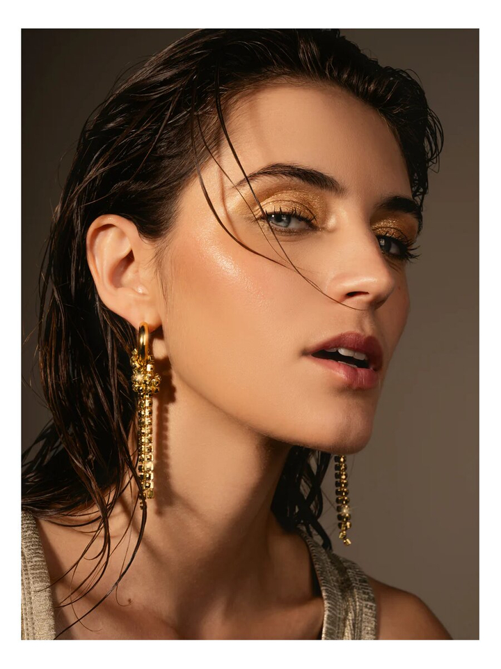 Gouden oorbellen Chnucky Knot Cookie Shark 