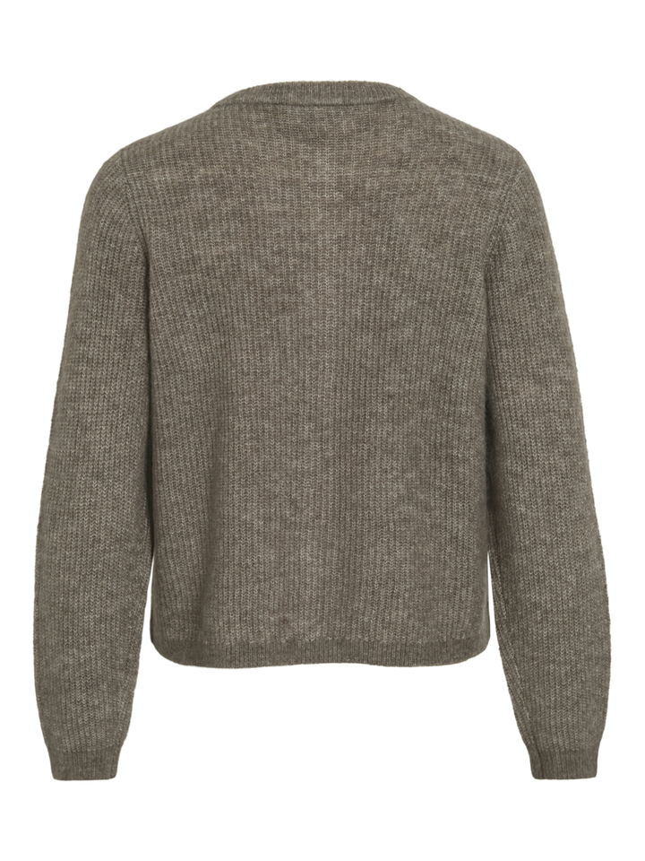 Taupe kleurige cardigan Vilory Vila
