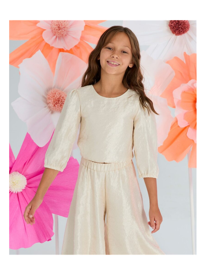 Goudkleurige bloes Valerie Blue Bay