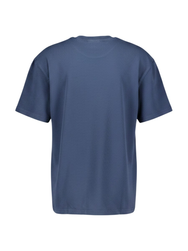 Blauwe katoenen T-shirt Les Deux 