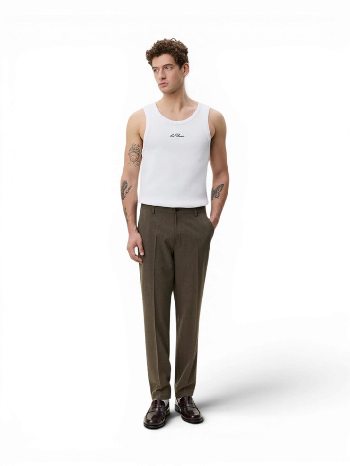 Bruine lange broek Les Deux