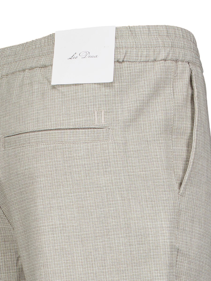Beige casual broek met elastiek Les Deux