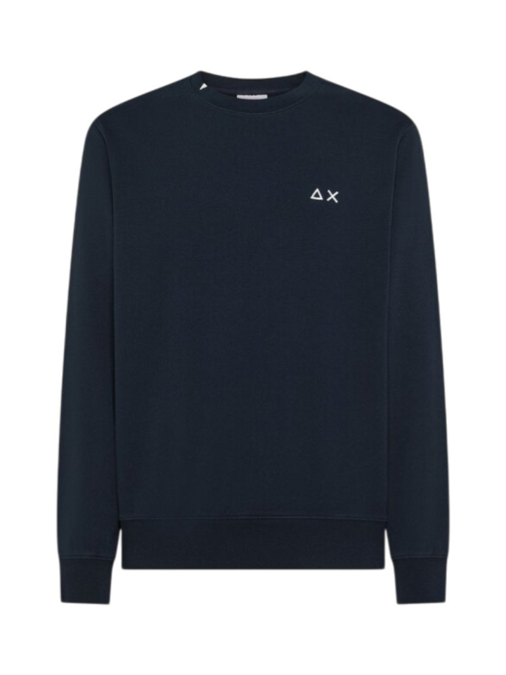 Blauwe sweater met logo Sun 68