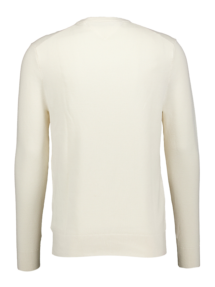 Ecru trui met ronde hals Tommy Hilfiger 