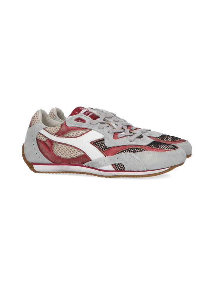 Bordeaux grijze lage sneaker Equipe Revenge Diadora
