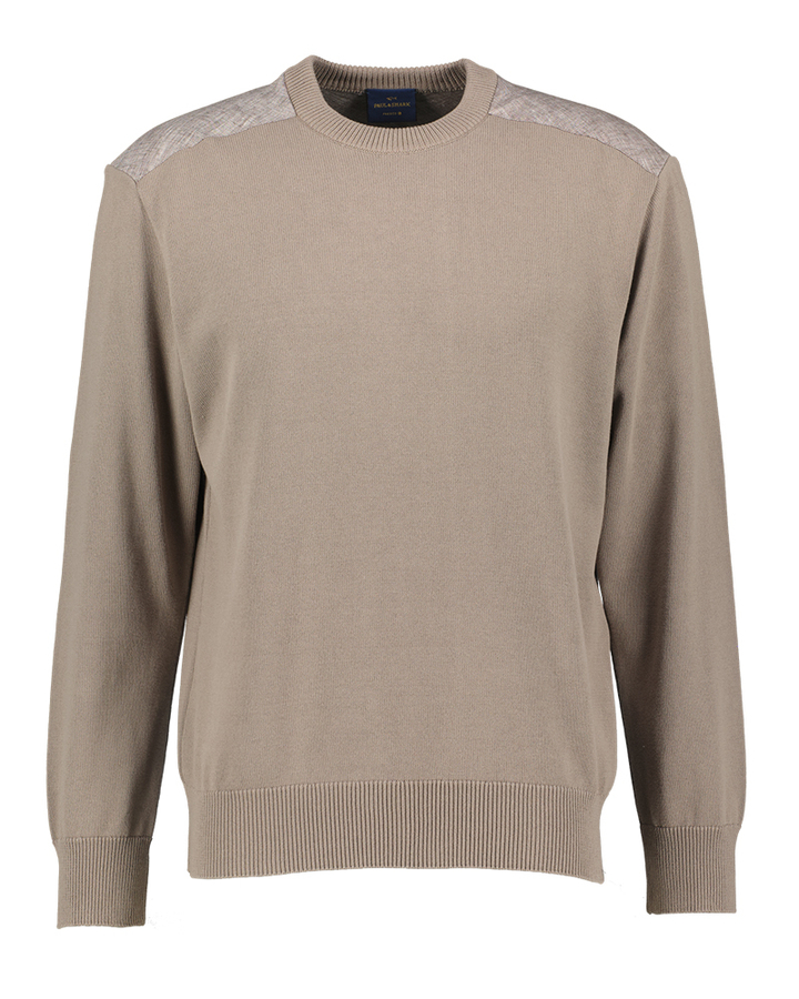 Bruine trui met schouder detail Paul&Shark