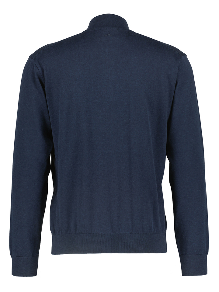 Donkerblauwe pull met ritssluiting Paul&Shark
