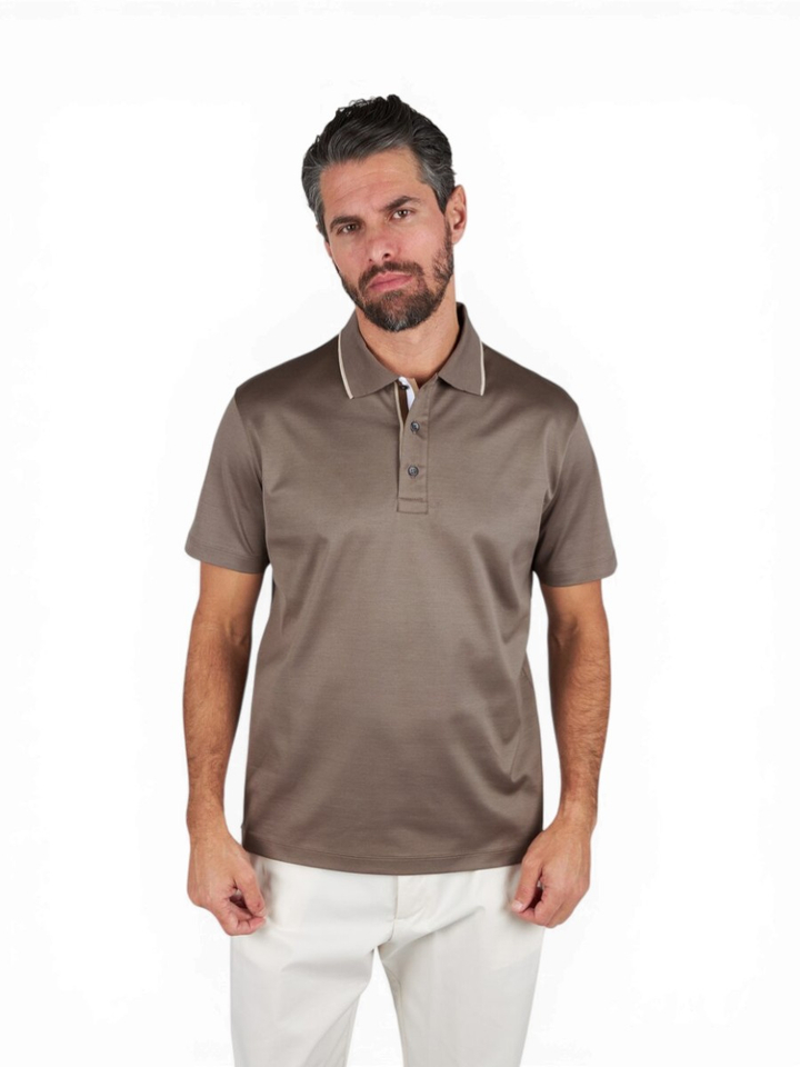 Donkerbruine polo Paul&Shark