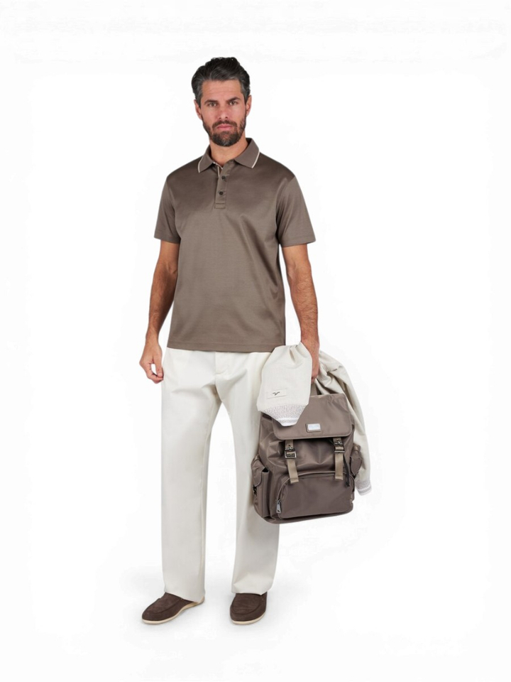 Donkerbruine polo Paul&Shark