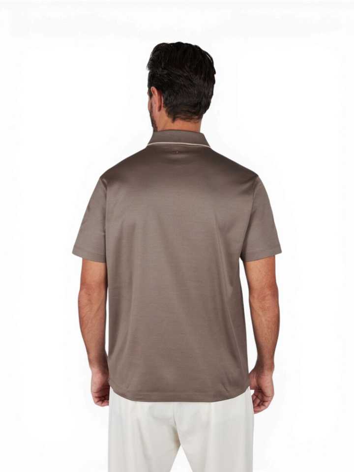 Donkerbruine polo Paul&Shark