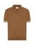 Bruine polo trui met kleur detail Sun 68 