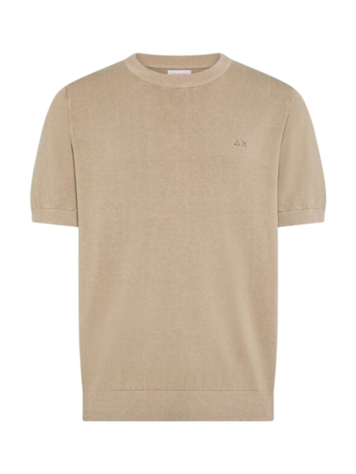Beige trui met korte mouw Sun 68