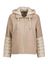 Beige wollen jas met afneembare capuchon Azalea Milestone 