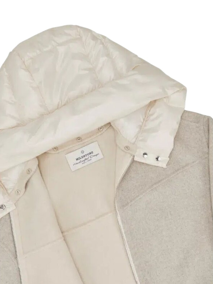 Beige jas met kap  Maddy Milestone