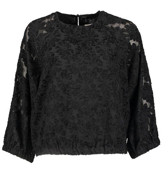 Zwarte bloes met structuur Signe Nature