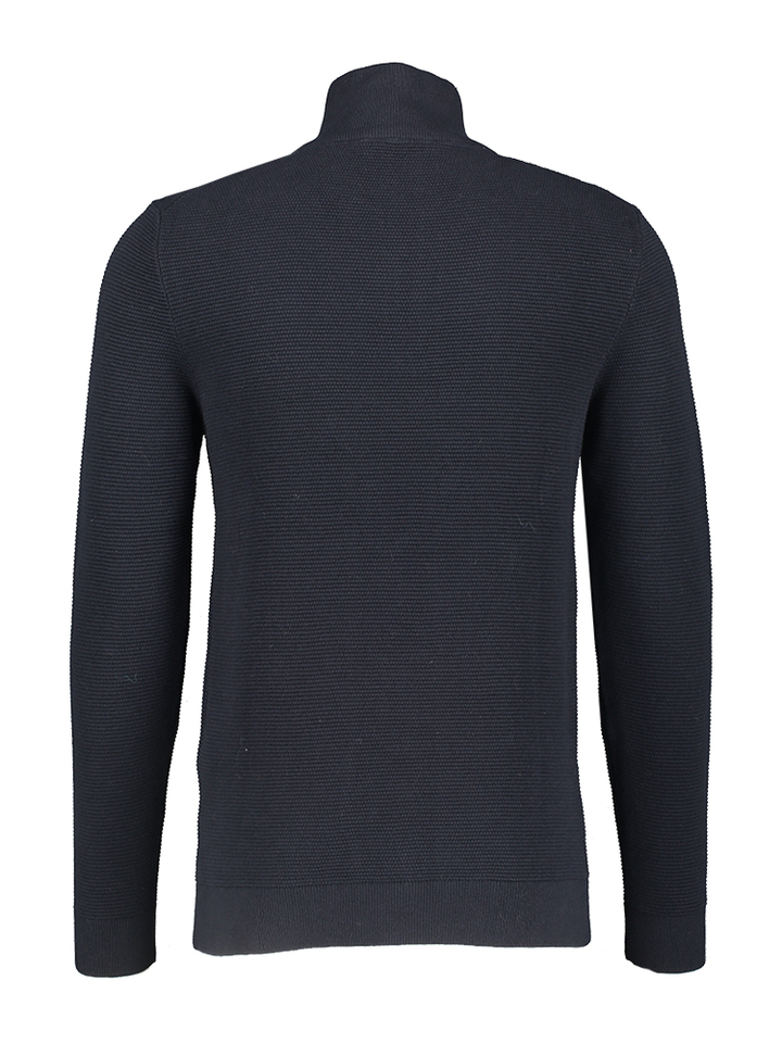 Blauwe trui met rits Selected 