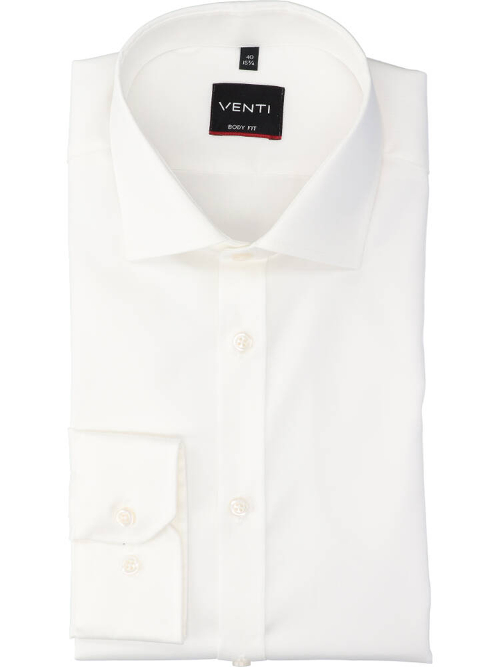 Wit katoenen hemd (regular fit) met lange mouwen Pristine Venti 