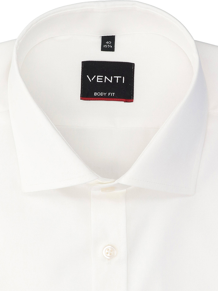 Wit katoenen hemd (regular fit) met lange mouwen Pristine Venti 