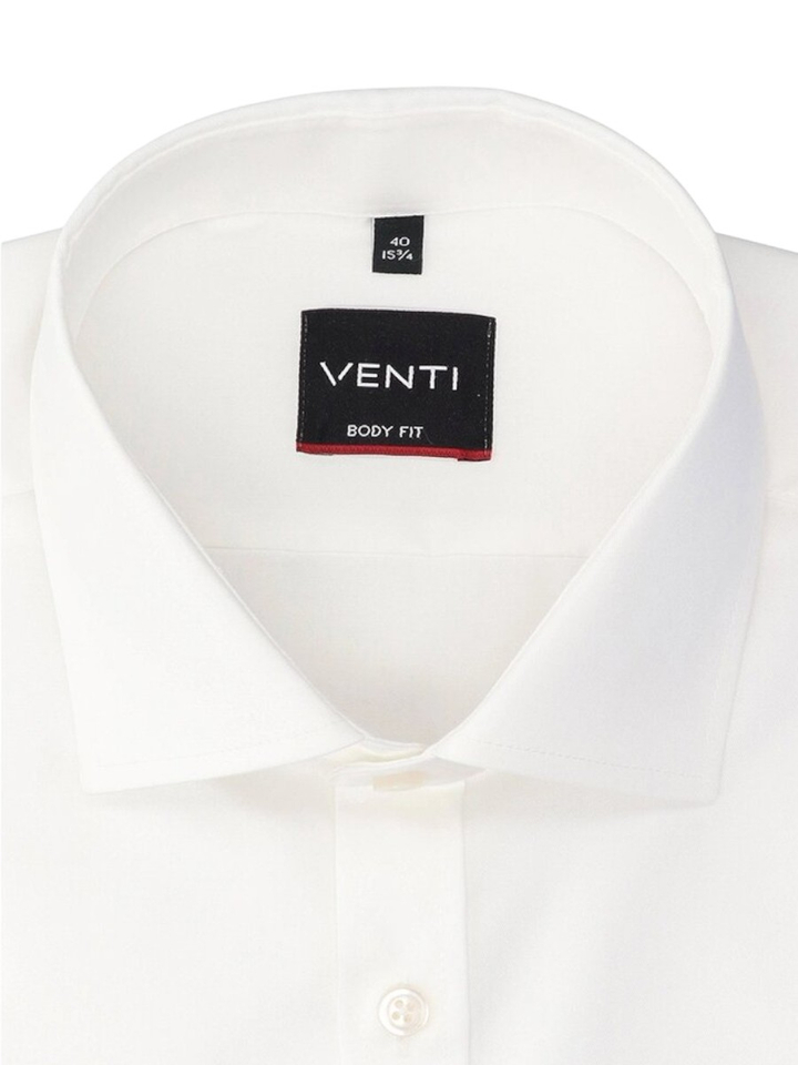 Wit katoenen hemd (regular fit) met lange mouwen Pristine Venti 