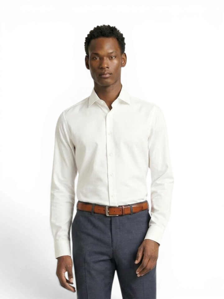 Pristine katoenen hemd (regular fit) met extra lange mouwen Venti