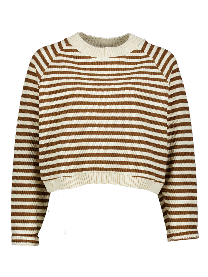 Gestreepte sweater met ronde hals Emoji Tinsels 
