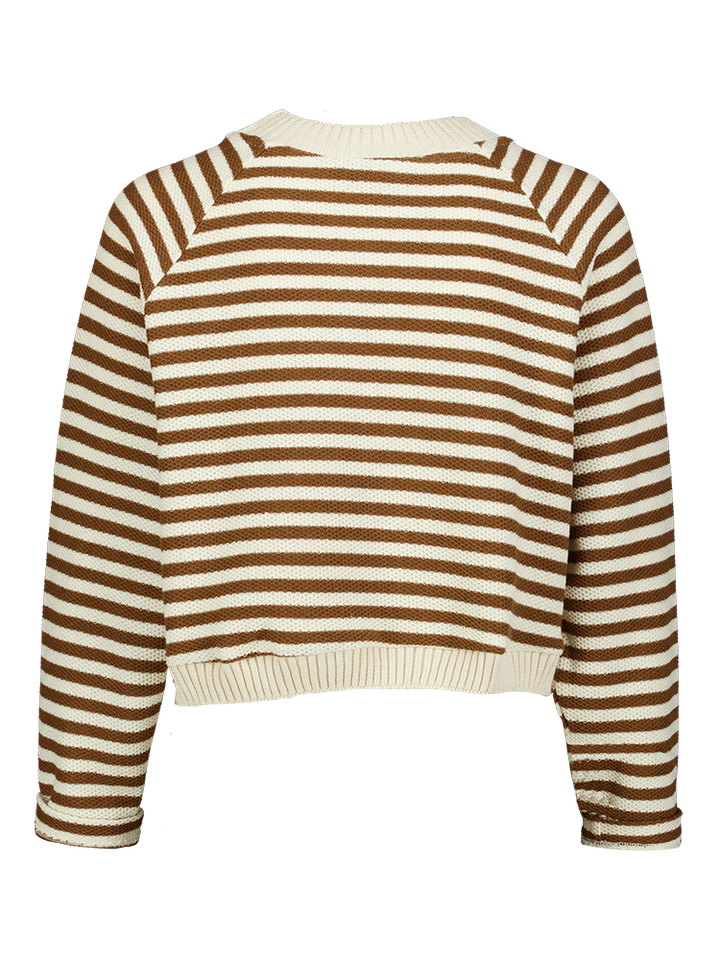 Gestreepte sweater met ronde hals Emoji Tinsels 