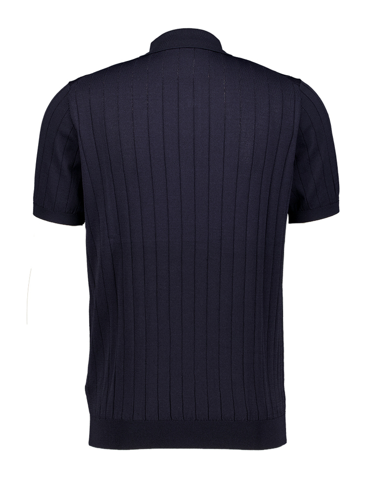 Donkerblauwe polo 7SGR