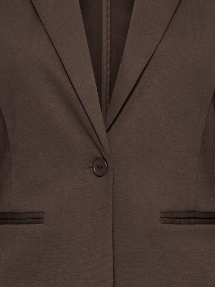 Donkerbruine tijdloze blazer Kate Ichi
