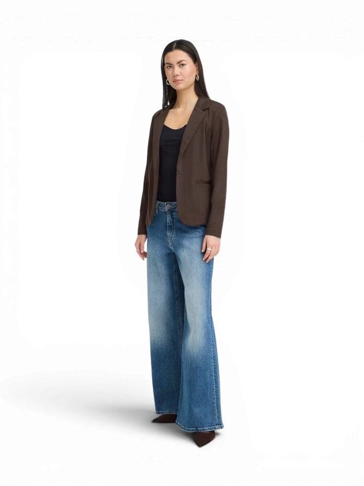 Donkerbruine tijdloze blazer Kate Ichi