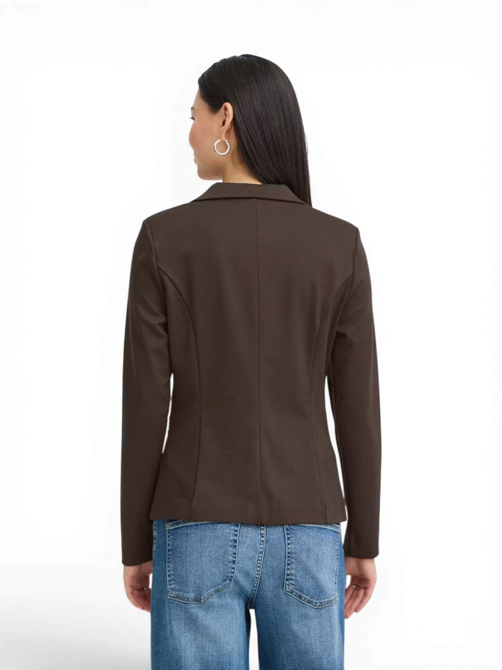 Donkerbruine tijdloze blazer Kate Ichi
