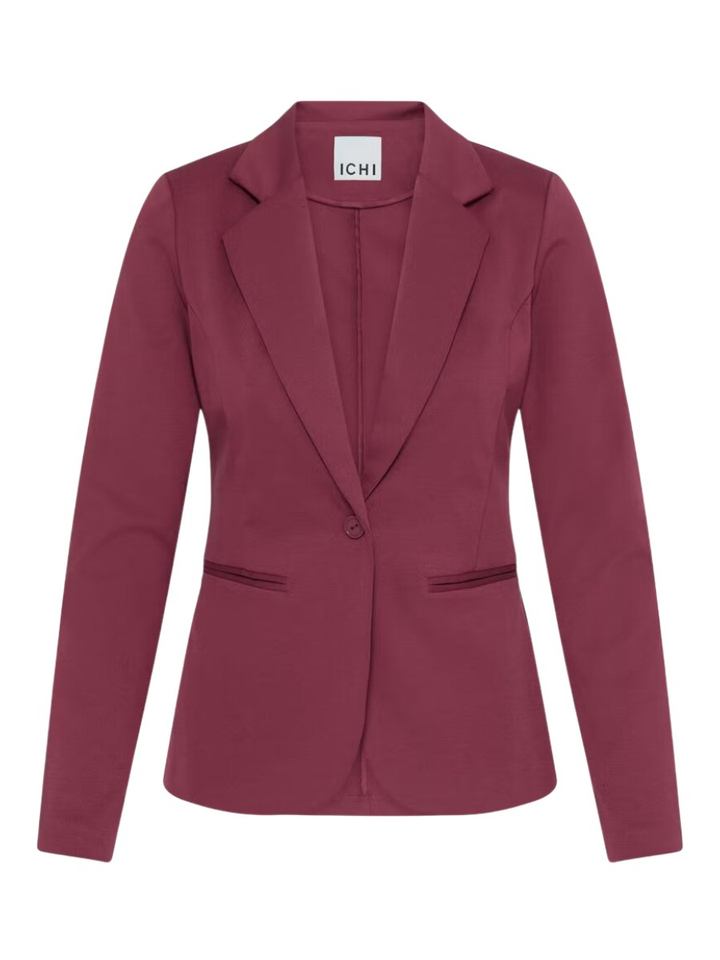 Kersenrode tijdloze blazer Kate Ichi 