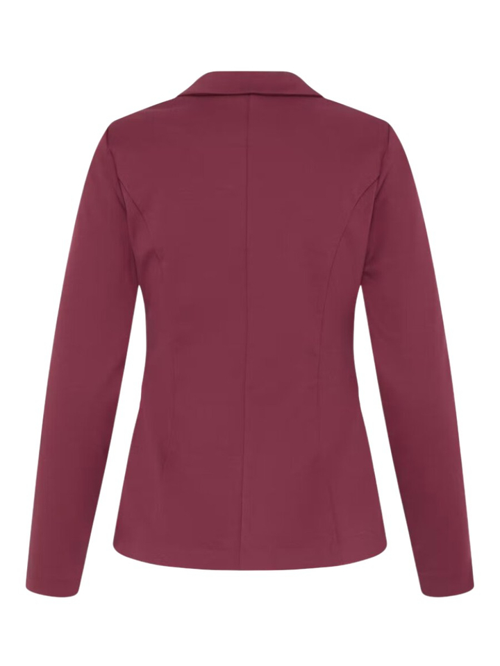 Kersenrode tijdloze blazer Kate Ichi 