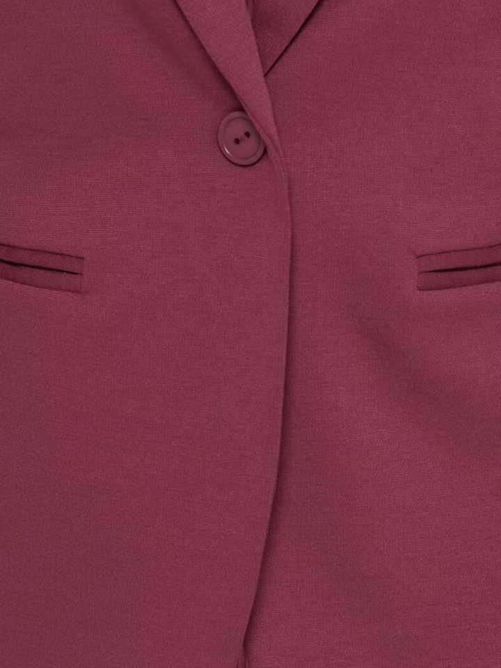 Kersenrode tijdloze blazer Kate Ichi 