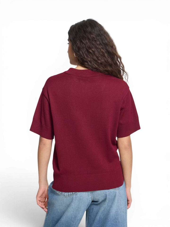 Bordeaux poloshirt Luls Ichi