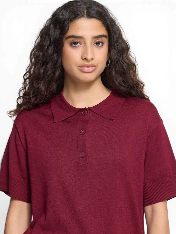 Bordeaux poloshirt Luls Ichi