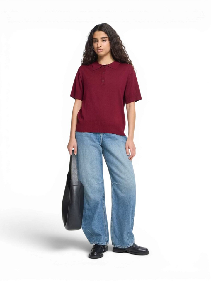 Bordeaux poloshirt Luls Ichi