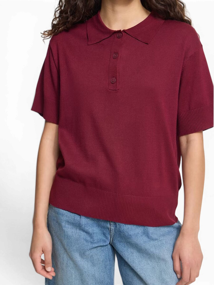 Bordeaux poloshirt Luls Ichi
