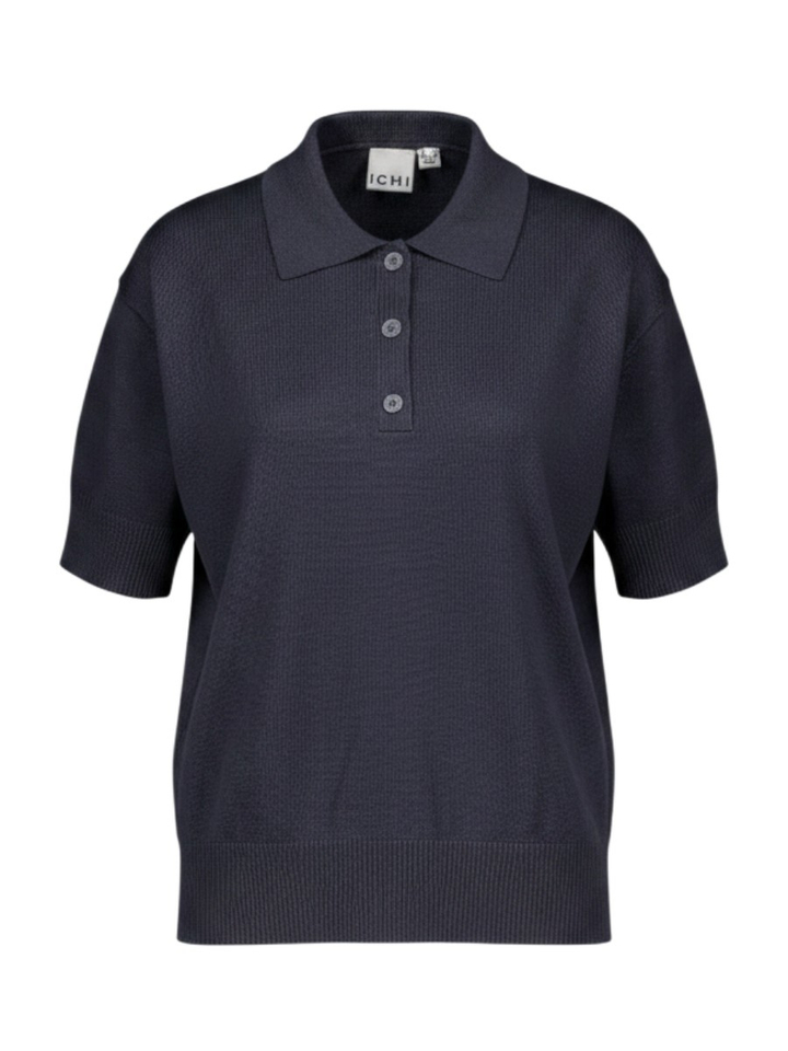 Donkerblauwe poloshirt Luls Ichi