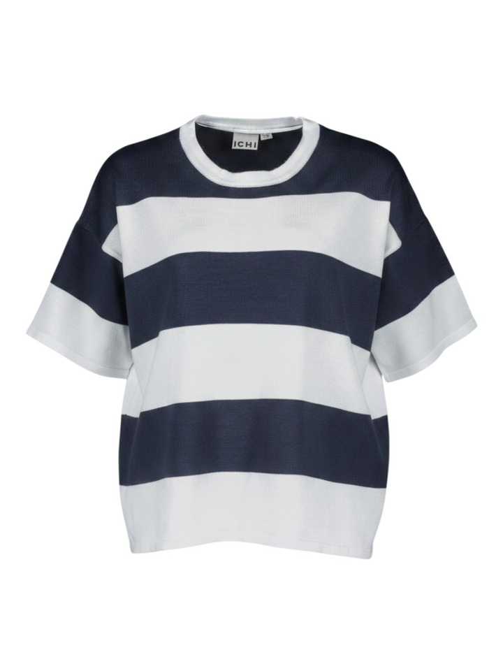 Wit/blauw gestreepte t-shirt Ichi