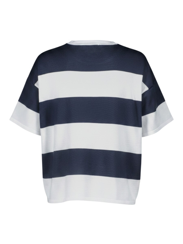 Wit/blauw gestreepte t-shirt Ichi