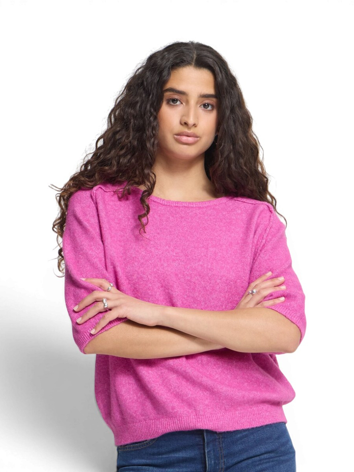 Roze pull met korte mouwen Dasila Ichi
