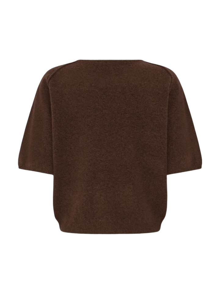 Donkerbruine pull met korte mouwen Dasila Ichi