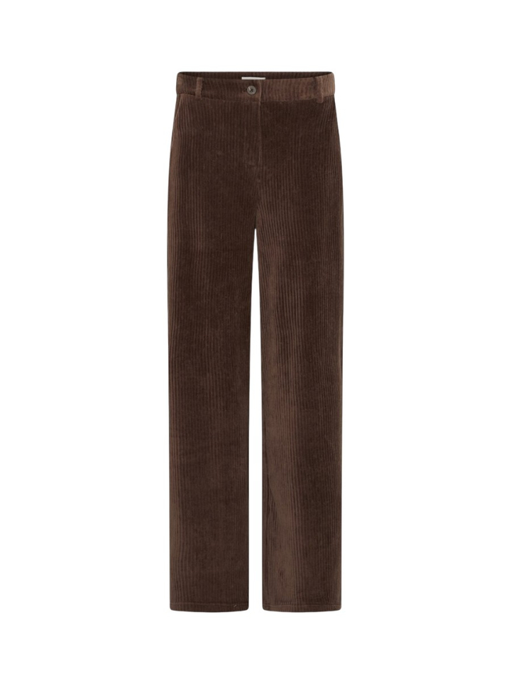 Bruine broek in ribfluweel Tamary Ichi