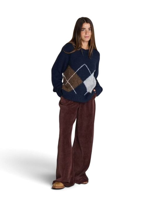 Bruine broek in ribfluweel Tamary Ichi