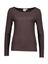 Donkerbruine T-shirt met lange mouwen Cella Ichi
