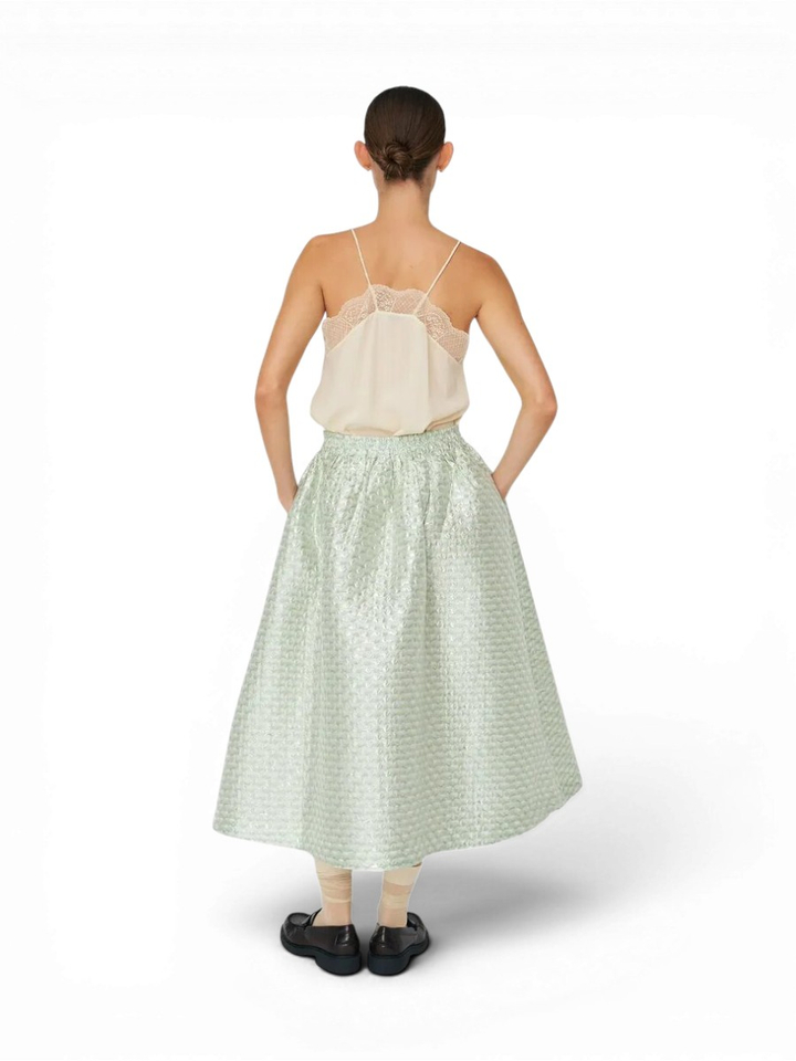 Mint tea groene rok met plooi Stella Nova 