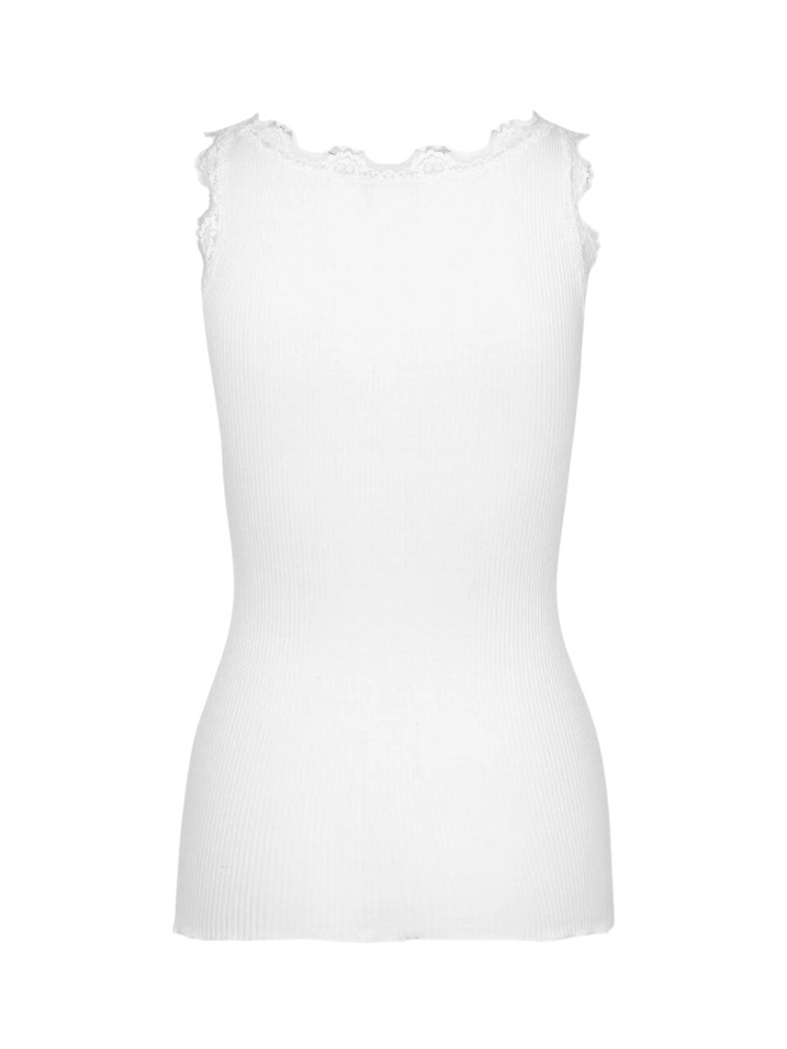 Witte top met kant Rosemunde
